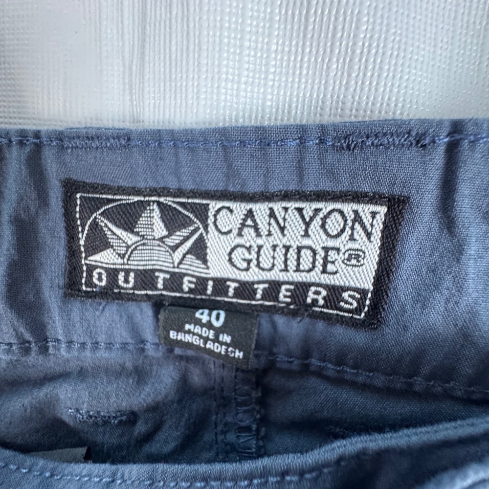 Canyon Guide Outfitters Mens Size 40 Blue Cotton Blend Shorts - Picture 2 of 5
